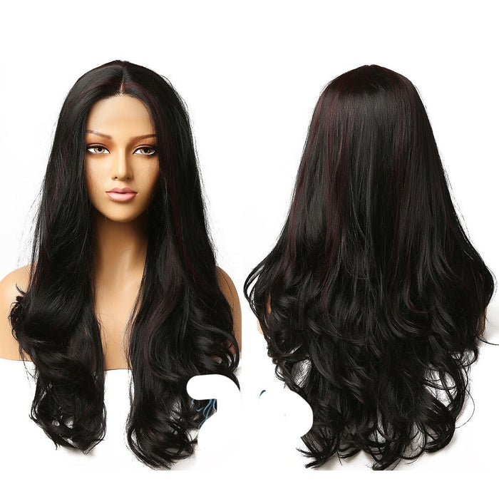 Wave T Part Front Lace Transparent Human Hair Wigs