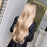 Long Wavy Highlight Synthetic Lace Frontal Human Hiar Wigs