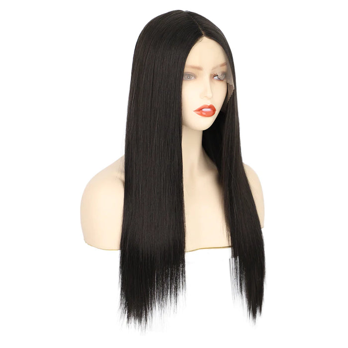 Ins Hot Black Straight T-Lace Front Wig