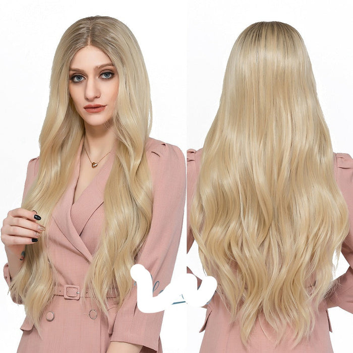 Long Wavy Lace Synthetic Heat Resistant Human Hair Wig