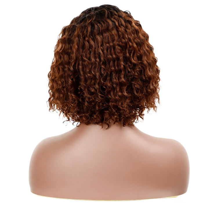 Curly Synthetic Classic Full Quality Machine Made Human Hair Wig