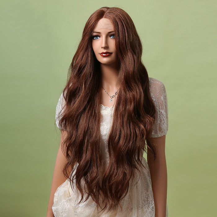 Lace Frontal Heat Resistant Fiber Human Hair Wig