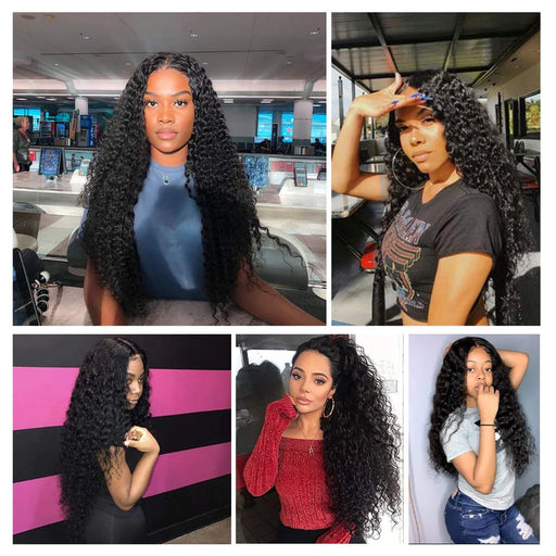 2020 NEW Hot Curly Black Long Mini Lace Front Wigs