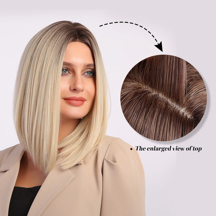 Synthetic Hairline Part Lace Human Hir Wigs