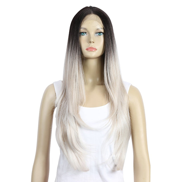 Synthetic Front Straight Wave Wigs