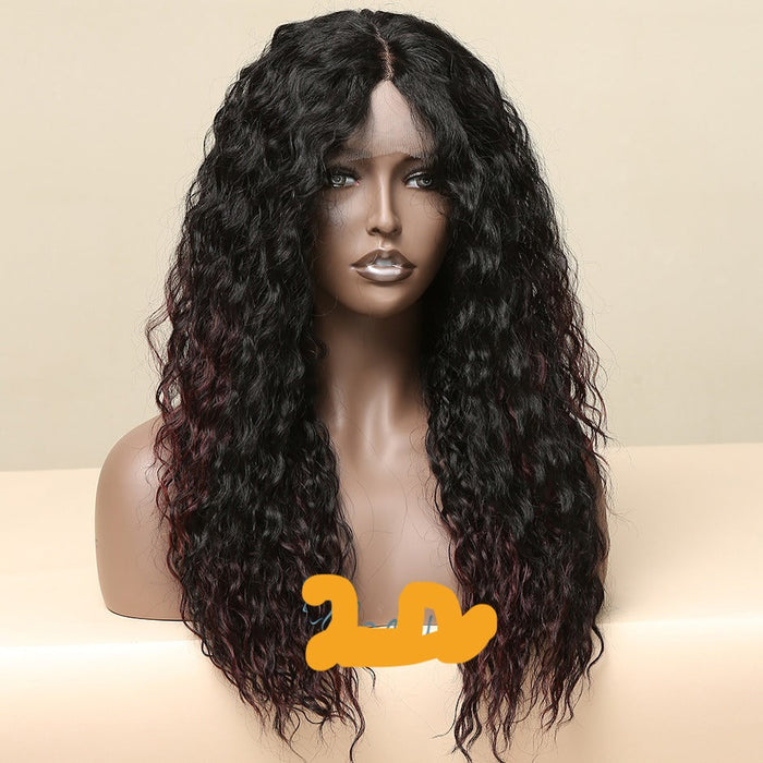 Wave T Part Front Lace Transparent Human Hair Wigs