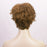 Ins Hot Brown Short Curly Wavy Wig Hair Bangs