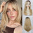 Ins Hot Long Blonde Wigs for Women Mini Lace Wig