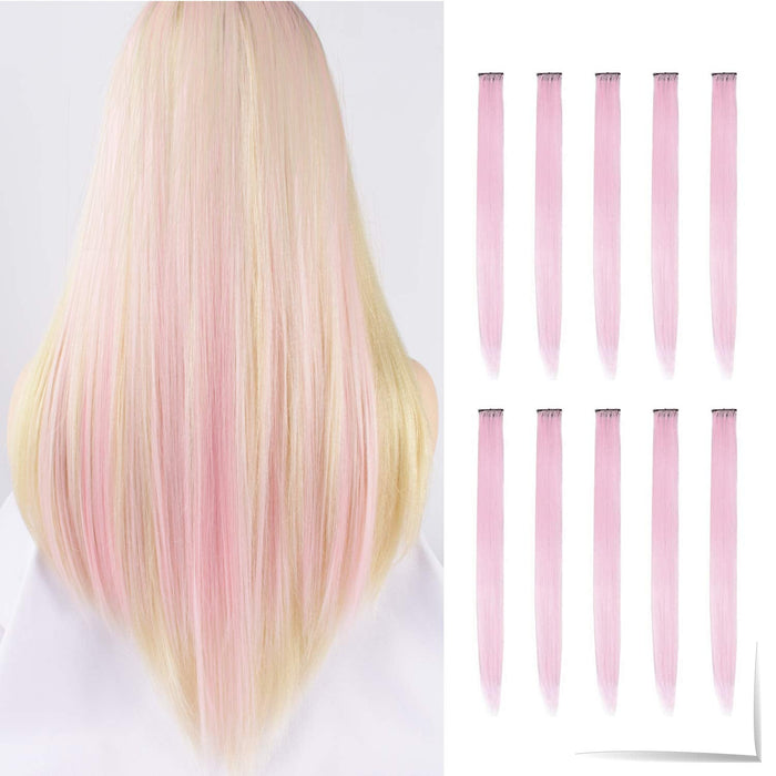 Colorful Clip In Hair Extensions(10 Piece)