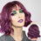 Halloween Natural Wave Burgundy Wig