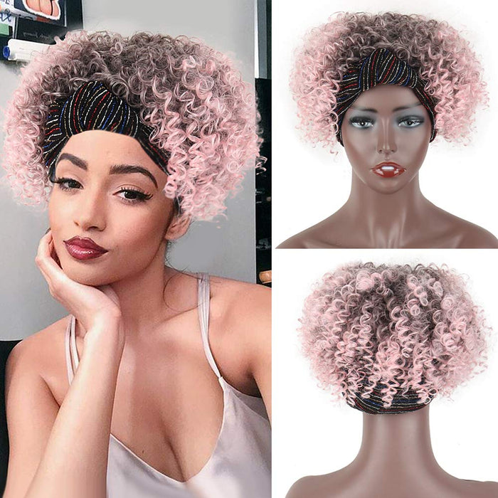 Hot Sexyt Kinky Curly Wigs with Headband