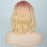 Sweet Peachy Colored Wave Short Wig