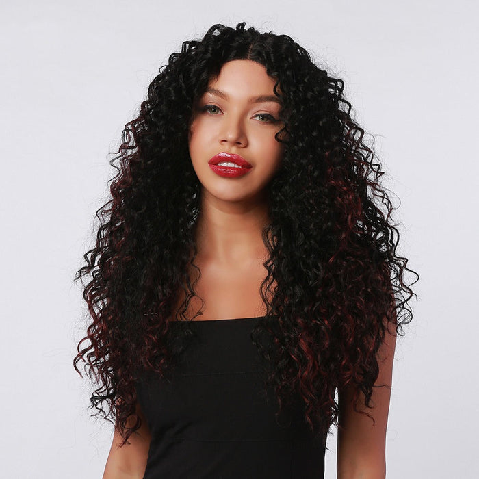 Curly Long Lace Synthetic Heat Resistant jumbo Human Hair Wig