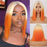 Ins Hot Ombre Blonde Pink Bob Mini Lace Wigs