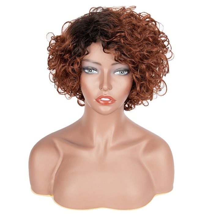 Thick Afro Kinky Curl Pixie Cut Machine Made Wigs