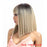 Natural Mix Fashion Straight Heat Resistant Human Hair Wig