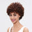 Cheap Popular Glueless Remy Curly Women's Afro Kinky Human Hair Wig