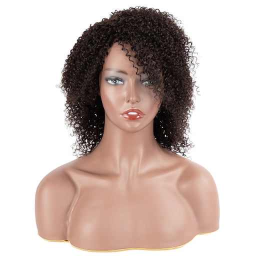 Kinky Curly Wig With Bangs Full Cap Wig Short Bob Wig With Bangs