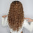 Medium Length Curly T Part Lace Front Human Hiar Wigs