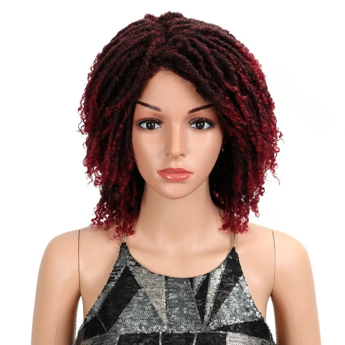 Curly Extensions Braided Fiber Curly Human Hair Wig