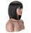 Top quality Remy Hair with Bang Short Straight Bob Human  Hair Wigs