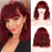 Short Wavy Bob Wig with Air Bangs