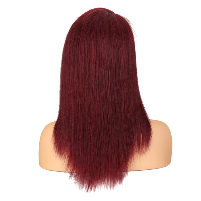 Straight Virgin Swiss Lace Base Material Human Hair Wigs