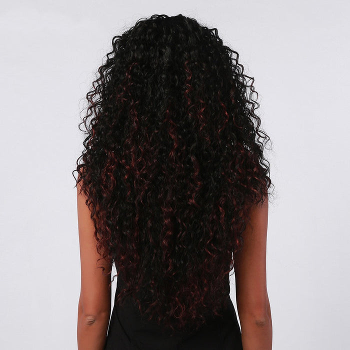 Curly Long Lace Synthetic Heat Resistant jumbo Human Hair Wig