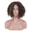 Short Curly Colored Synthetic Human Hair Wig