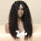 Long Synthetic Front Transparent Lace  Human Hair Wigs