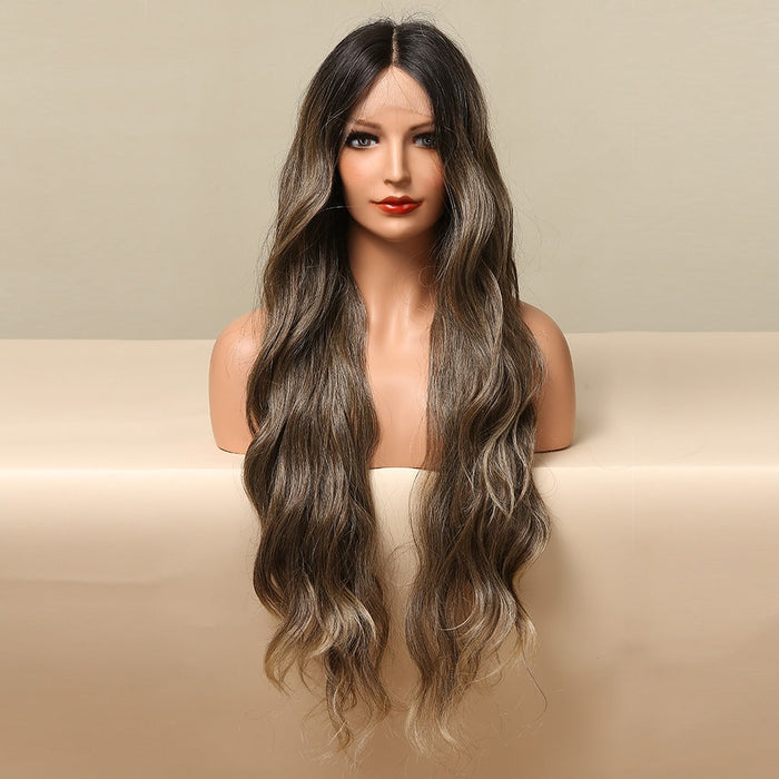 Wave T Part Front Lace Transparent Human Hair Wigs