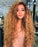 24inches Gradient Golden Curly Brazilian Mini Lace Front Wig