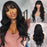 Ombre Red Long Body Wavy Natural Mini Lace Front Wigs