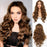 Ombre Red Long Body Wavy Natural Mini Lace Front Wigs