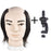 Male Bald 100% Human Hair Mannequin Head with Real Hair Practice Training Head Barber Hairdressing Manikin Doll