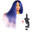 Ombre Mannequin Doll Head for Hairstyle Human Hair & Synthetic Mixed Professional Styling Head Hot Curl Iron Straighten Training