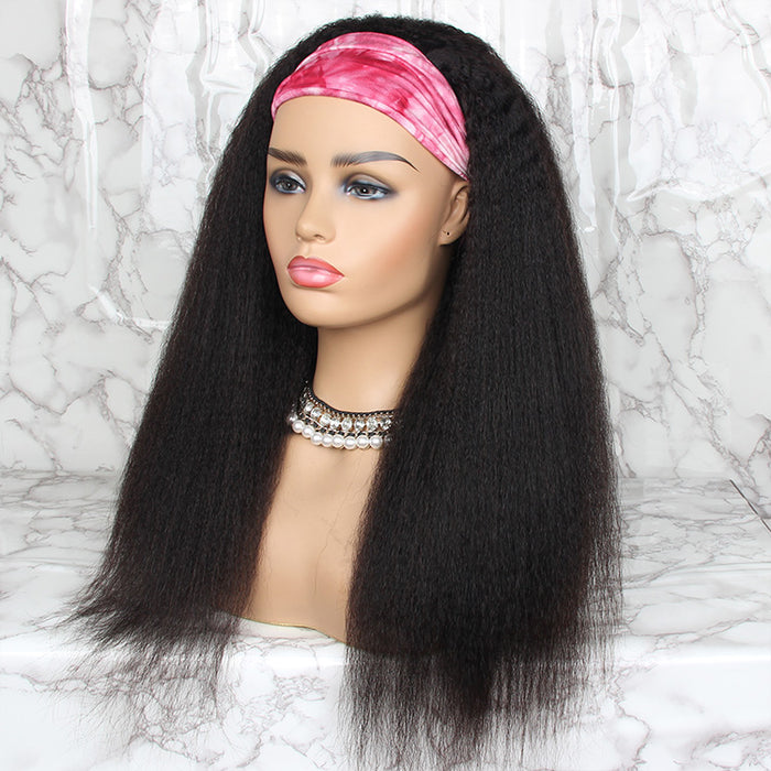 Headband wigs human hair wig with headband wigs for black women