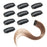 Wholesale black stainless steel 6 teeth wig clips