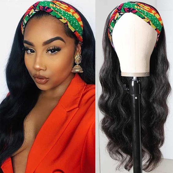 Water Wave Headband Wigs Human Hair For Black Women Human Hair Straight Headband Wig