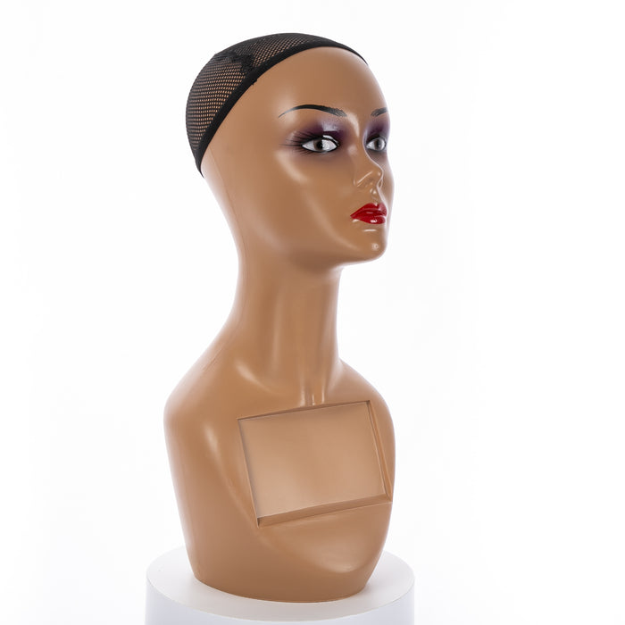 African American Mannequin Head for Wigs Realistic Mannequin Head