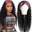 Burgundy Colored Human Hair Body Wave Headband Wigs for Black Women Hair Wigs