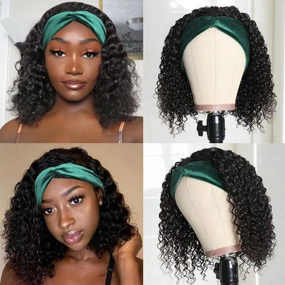 Wholesale Headband Bob Wig Human Hair For Black Human Hair Headband Straight Ponytail Human Hair Wig