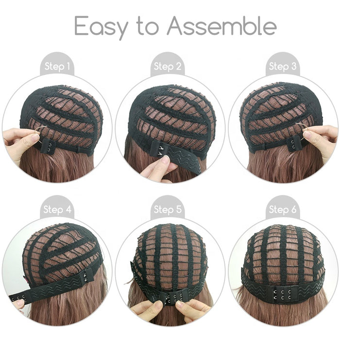 Non-slip Adjustable Wig Elastic Band with Coated Silicon