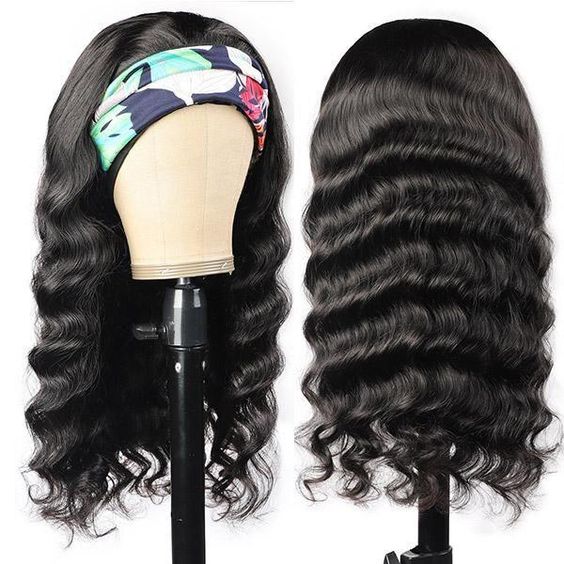 Headband Wigs Human Hair Headband Wigs for Black Women