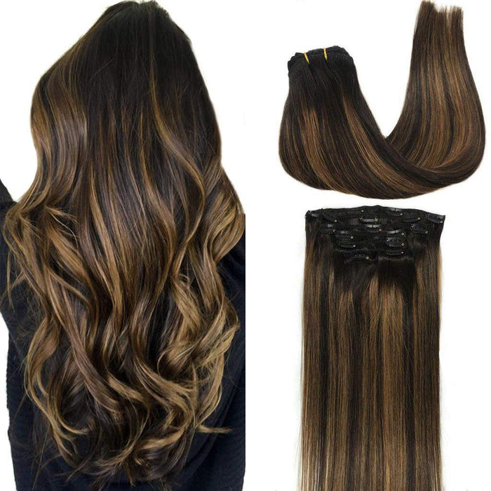 Natural Remy Invisible Seamless Clip in 100% Human Hair Extensions with Cuticle Wholesale