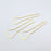 2 prong updo silver and rose gold plated metal branch French hair fork hairpins copper wire wave u shaped hair pins for girls