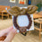 Cute Girls smile label tag small ruffle fabric hair ties skinny scrunchies bunny ear bow leather scrunchie