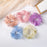 Hair scrunchie cute charms elastic band low cost colorful blue yellow organza 3D moving butterfly scrunchies