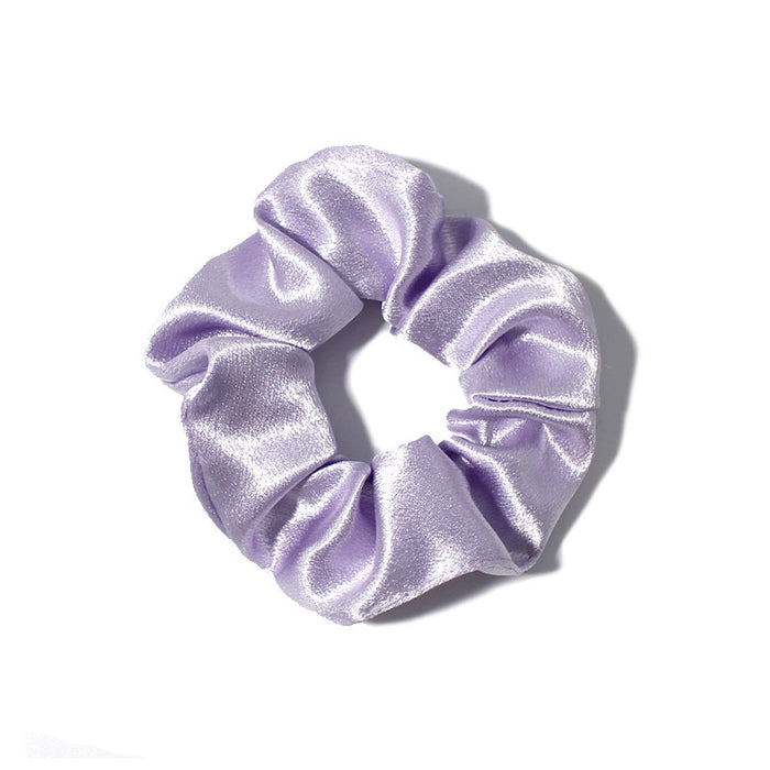 Women scrunchy hair band satin crunchies elastic hair ties shining girls fabric crystal silk satin scrunchies