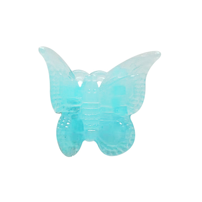 Candy jelly small mini hair claws clips accessories clamp baby kids plastic butterfly claw clip